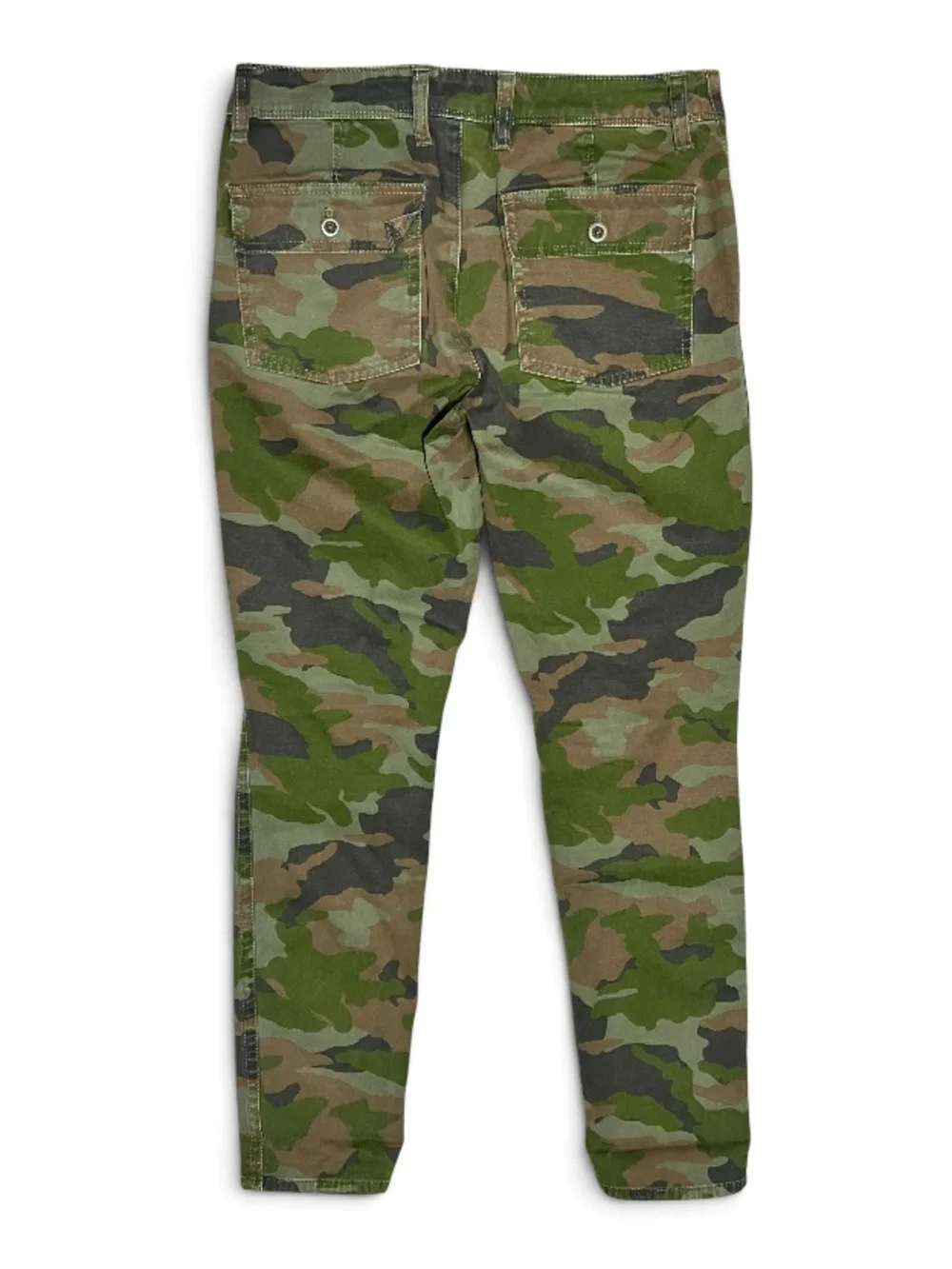 J. Crew Green Camo Utility Cargo Camp Pants Size 0. Inseam 28”
